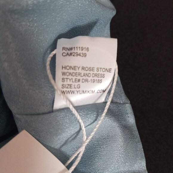 NEW Yumi Kim‎ Wonderland Mini Dress in Honey Rose Stone/Blue Floral Size L - Picture 8 of 11